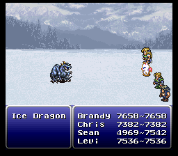 final fantasy vi advance boss ice dragon
