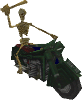castlevania legends motorcycle skeleton
